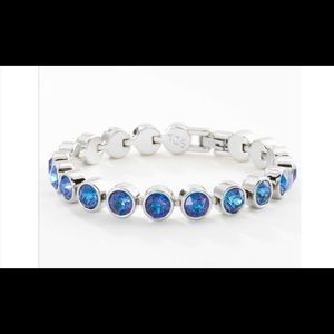 Swarovski blue stoned tennis bracelet